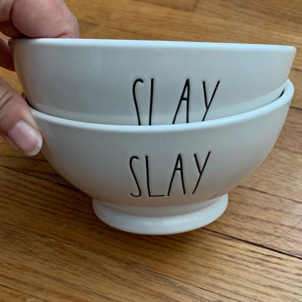 NWOT Rae Dunn “Slay” Bowls